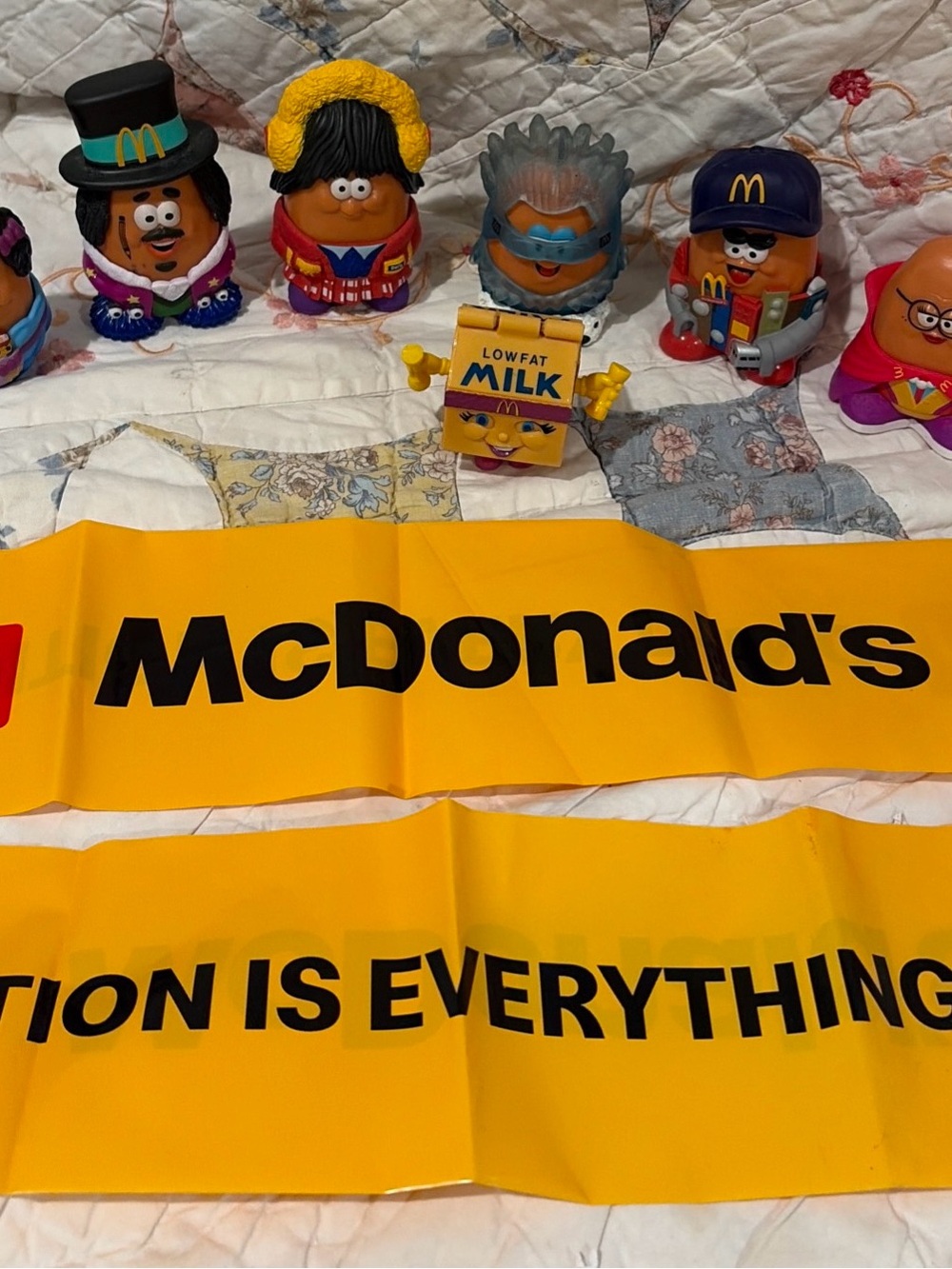 Complete McDonald's Kerwin Frost & 1 Vintage Happy Meal Toy with 2 Air sticks